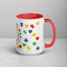 Load image into Gallery viewer, Autism Sunflower Mug with Color Inside
