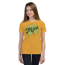 Load image into Gallery viewer, Mini Checkered Shamrock Youth Short Sleeve T-Shirt
