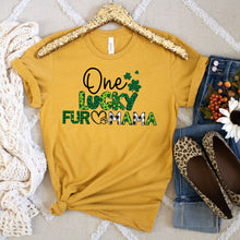 Load image into Gallery viewer, One Lucky Fur Mama Tee
