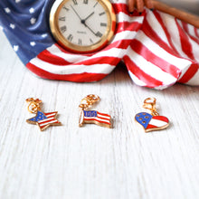 Load image into Gallery viewer, Charms - Red, White &amp; Blue Patriotic
