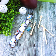 Load image into Gallery viewer, Charmable Wristlet Keychains - Sports Collection
