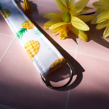 Load image into Gallery viewer, Charmable Wristlet Keychain - Pineapple Paradise

