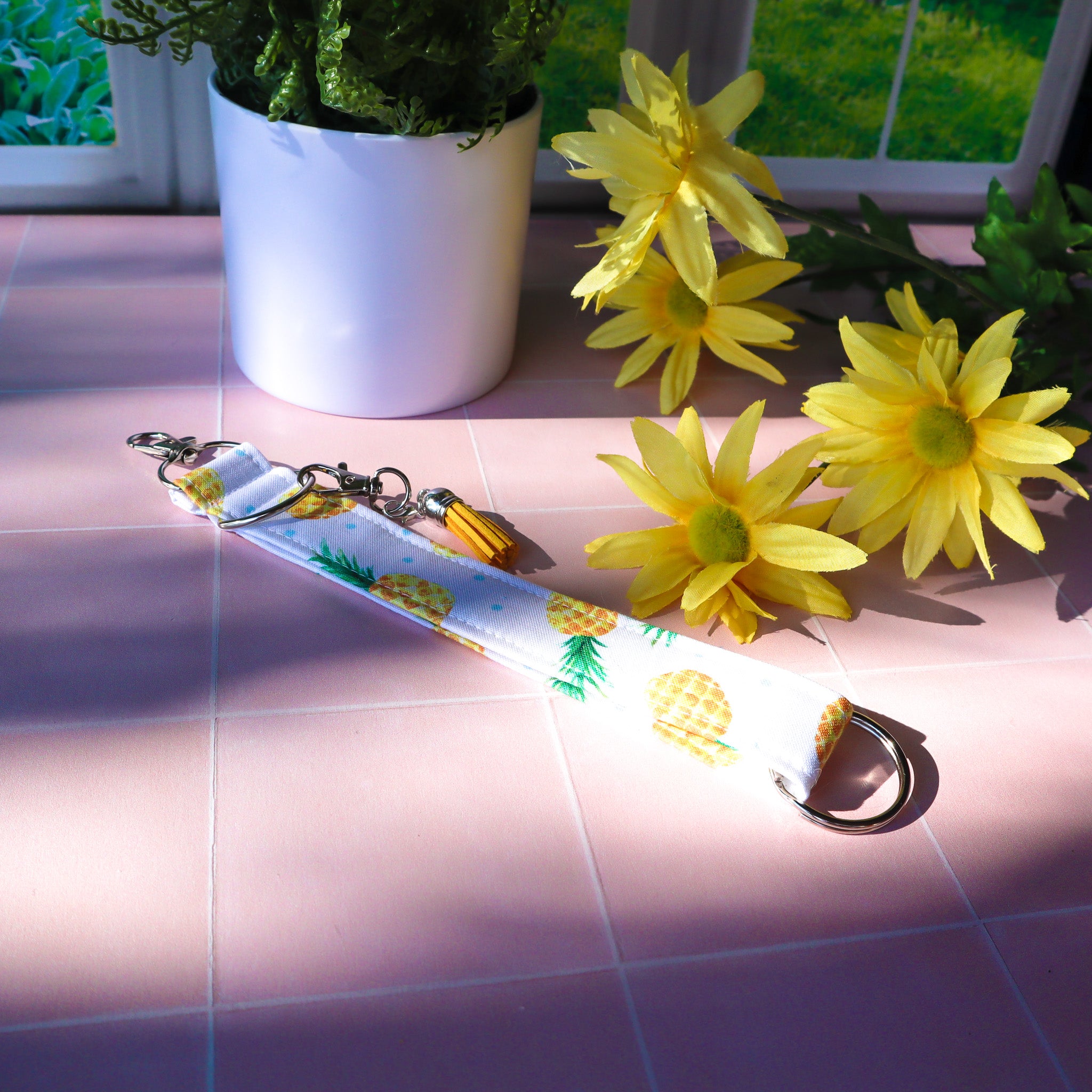 Charmable Wristlet Keychain - Pineapple Paradise – Kimmi Jo Shop