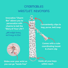 Load image into Gallery viewer, Charmable Wristlet Keychain - Hibiscus Flowers
