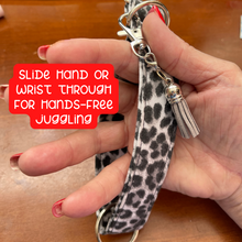 Load image into Gallery viewer, Charmable Wristlet Keychain - Hibiscus Flowers
