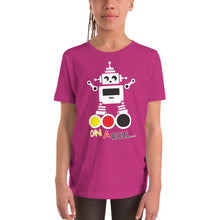 Load image into Gallery viewer, On A Roll Robot - Youth Short Sleeve T-Shirt
