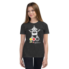 Load image into Gallery viewer, On A Roll Robot - Youth Short Sleeve T-Shirt
